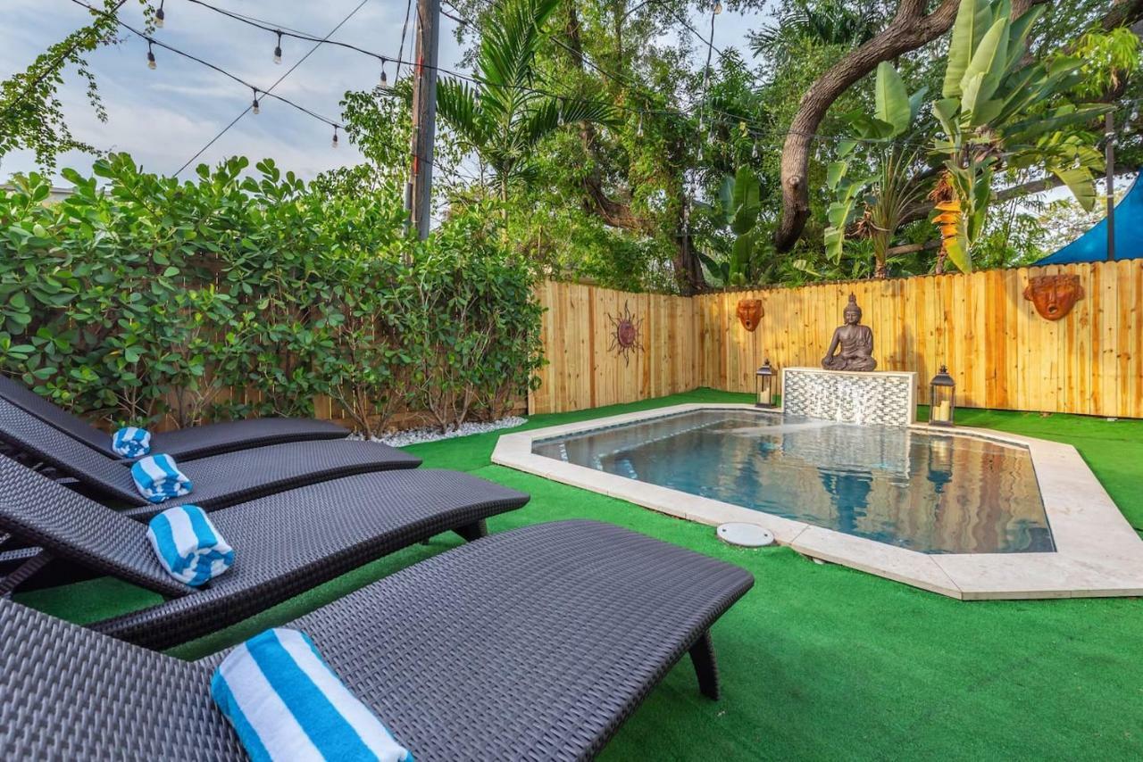 Villa Bohemian Bungalow With Plunge Pool 10 Min From South Beach *